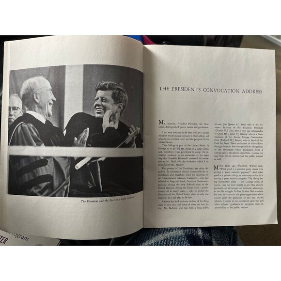 Vtg 1963 Amherst College The Presidential Convocation and Ground Breaking - Picture 6 of 10